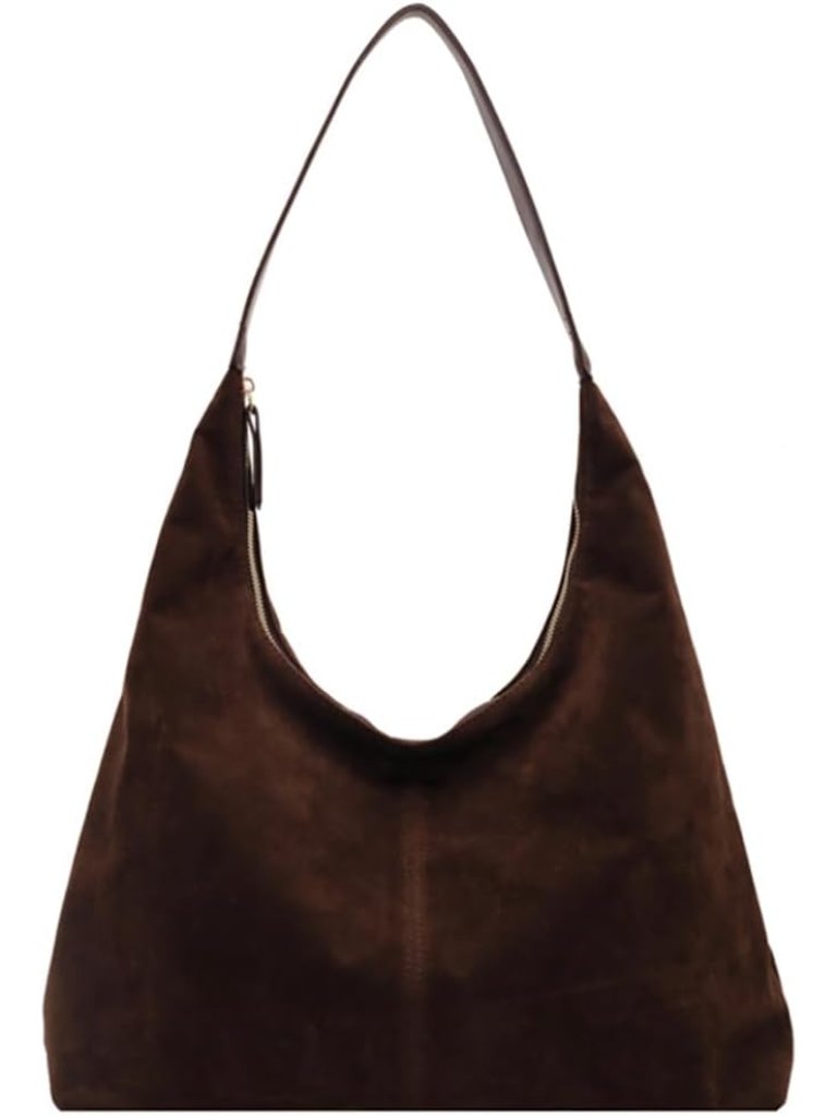 Women’s Trendy Suede Tote Bag Shoulder Bags For Women Fall Underarm Bag Winter H